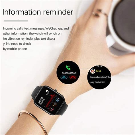 Smart Watch Fitness Tracker With Heart Rate Monitor Black At Mighty