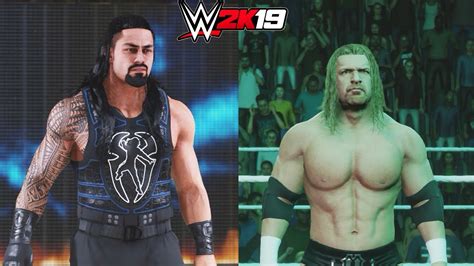 WWE 2K19 Roman Reigns 5 Attire Mod Triple H 00 Attire Mod YouTube
