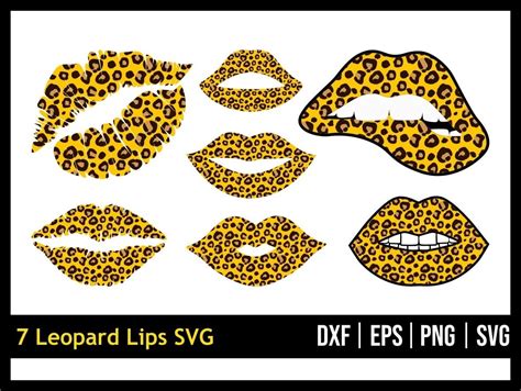Leopard Lips Svg Vectorency