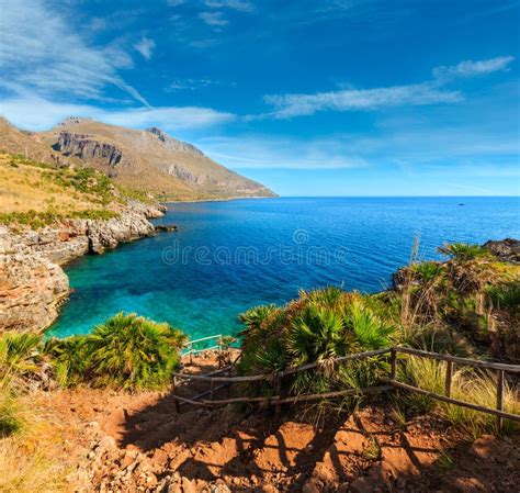 Sea Bay In Zingaro Park Sicily Italy Stock Image Image Of Landscape