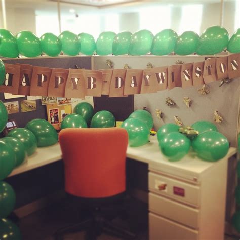 There's never a bad day to chill in a ball pit. 13 best images about Cubicle Birthday Decorating Ideas on ...