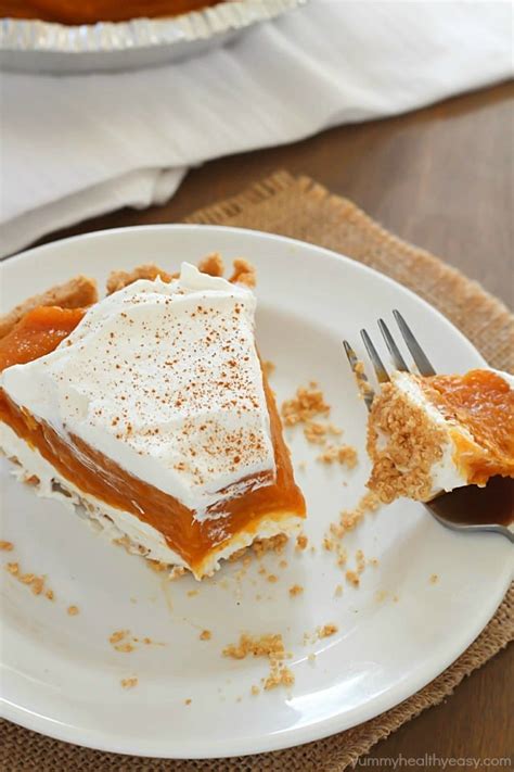 No Bake Pumpkin Pie Yummy Healthy Easy
