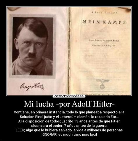 Mi Lucha Por Adolf Hitler Desmotivaciones