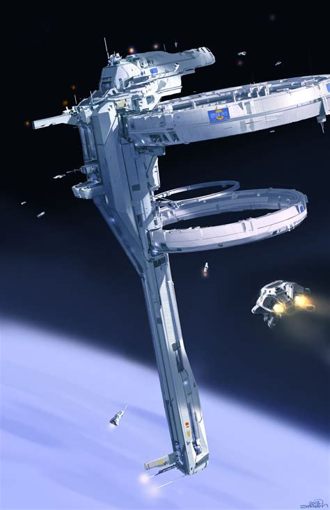 Halo 5 Space Station Sparth Spaceship Art Sci Fi Concept Art