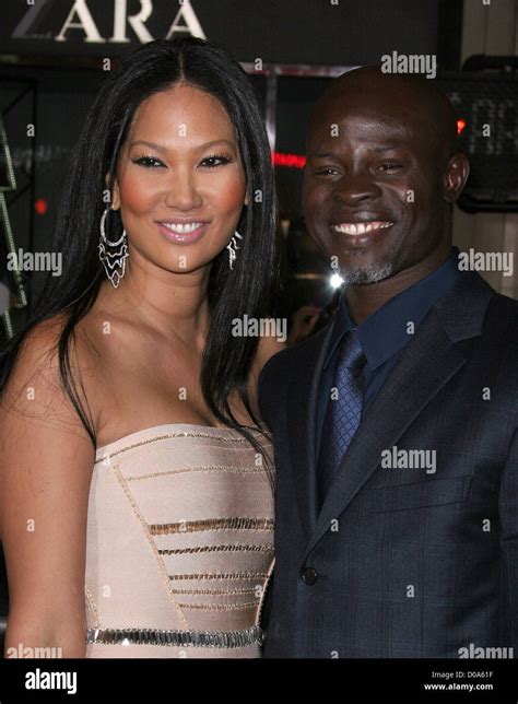 Kimora Lee And Actor Djimon Hounsou Los Angeles Premiere Of The