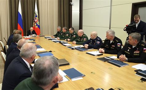 Meeting With Defence Ministry Leadership And Heads Of Defence Industry