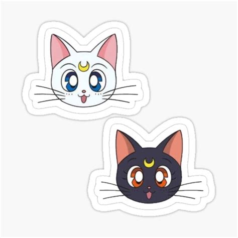Luna And Artemis Sticker By Yashahime05 Redbubble