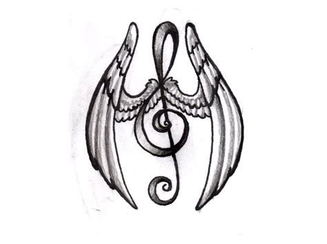 Music Note With Angel Wings Tattoo Summeroutdoorweddingoutfitmen