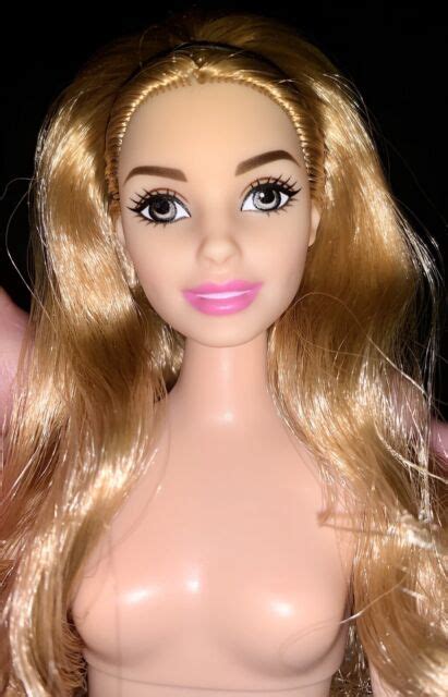 Barbie~mattel New Made To Move Curvy Blonde Hair Just Deboxed Nude Ebay