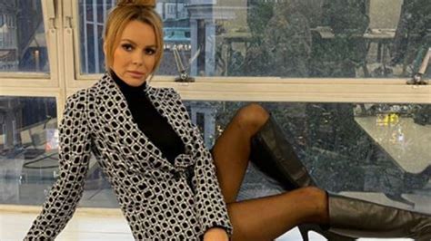Amanda Holden Looks Incredible As She Flashes Long Legs In Minidress And Knee High Boots The