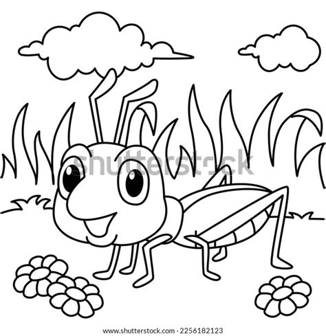 funny grasshopper cartoon characters vector illustration stock vector royalty free 2256182123