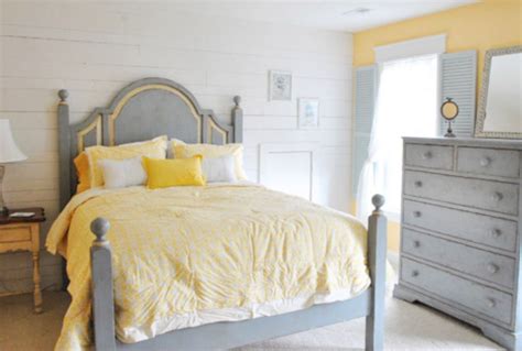60 Visually Pleasant Yellow And Grey Bedroom Designs Ideas Roundecor