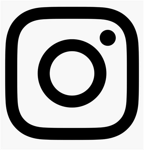 Instagram Logo Black Transparent Instagram Logo Black Png Png Download Kindpng