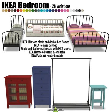 Around The Sims 4 Ikea Inspiration Bedroom Sims 4 Downloads