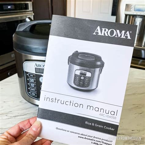 Aroma Rice Cooker Instructions And Recipe Love From The Oven