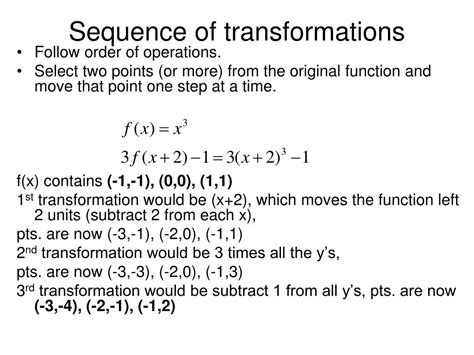 Ppt Transformation Of Functions Powerpoint Presentation Free