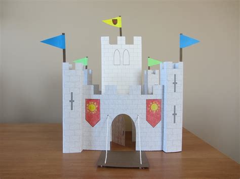 3d Paper Castle Part 2 Keep And Pennants Youtube