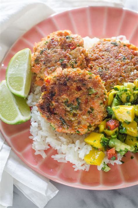 Maybe you would like to learn more about one of these? Salmon Cakes with Mango Salsa + Life Lately | Salmon cakes ...