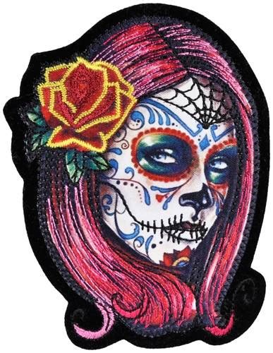 Le tatouage tête de mort s'avère assez surprenant en termes de diversité stylistique. Patch TÊTE DE MORT - Mexican Girl - Patchs - Rock A Gogo