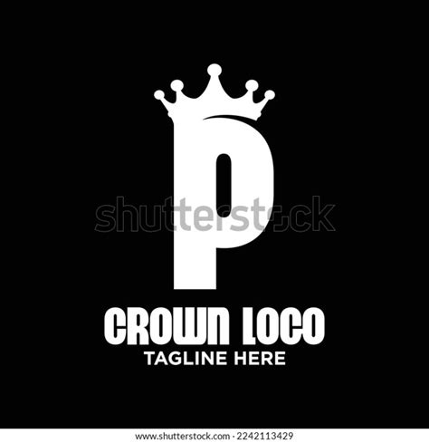 Letter P Crown Logo Design Template Stock Vector Royalty Free