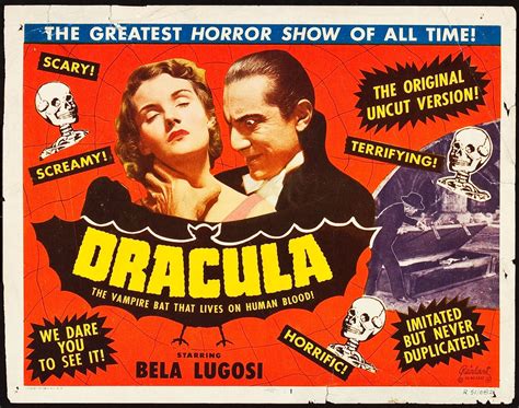 Dracula Realart R 1951 Title Lobby Card 11 Classic Horror Movies