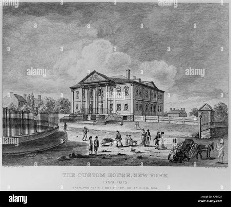 The Custom House New York 1799 1815 Stock Photo Alamy