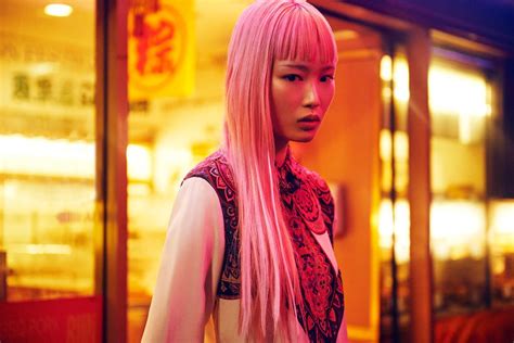 Model Fernanda Ly Makes A Vivid Impression Styled By Aileen Marr In