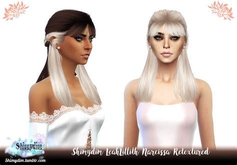 Shimydim Leahlillith S Narcissa Hair Retextured ~ Sims 4