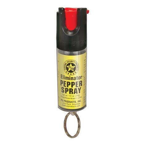 12 Oz Pepper Spray Canister With Clear Sleeve And Key Ring Guerrilla