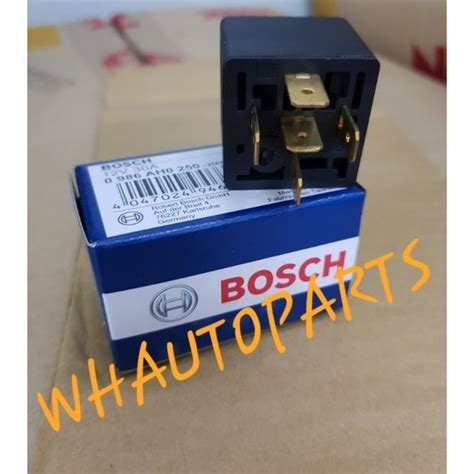 100 Original Bosch 5 Pin Relay 12v 30a Taiwan 0986ah0250 Shopee Malaysia