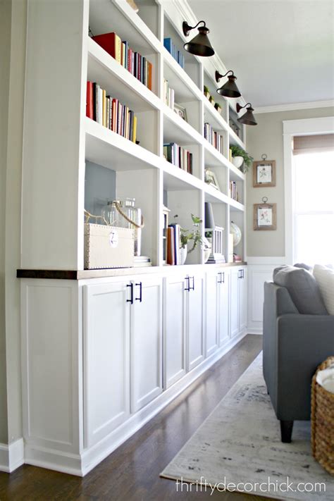 How To Create Custom Built Ins With Kitchen Cabinets From Thrifty Decor