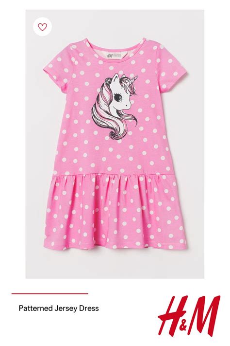 Patterned Jersey Dress Pinkunicorn Kids Handm Us Kids Outfits