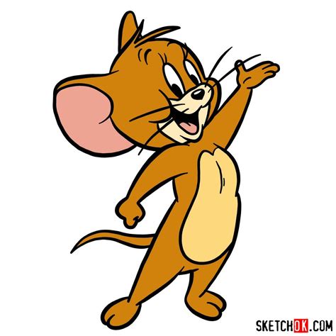 How To Draw Jerry Mouse Tom And Jerry Sketchok