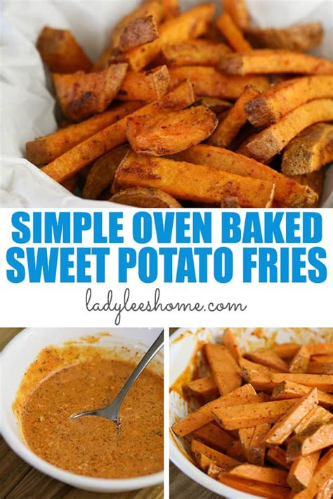 All the tasty glory of a fry without all the greasiness and stomach upset that simply cut up your sweet potato, coat them with a touch of olive oil and flavor explosion of spices and bake! Oven Baked Sweet Potato Fries | Lady Lee's Home