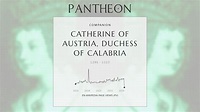 Catherine of Austria, Duchess of Calabria Biography - Duchess of ...