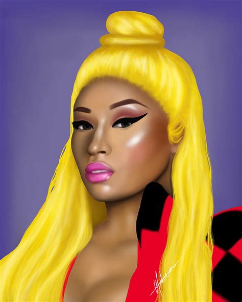 Nicki Minaj Digital Art By Ufuk Uzun Pixels