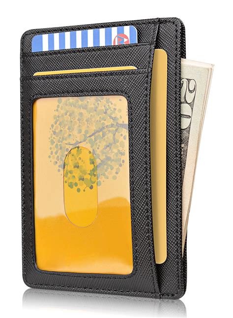 slim minimalist front pocket rfid blocking leather wallets for men women buy online in uae