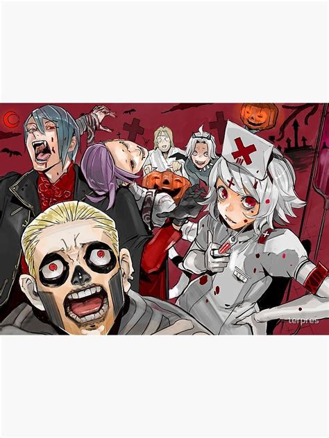 Tokyo Ghoul Halloween Canvas Print By Terpres Redbubble