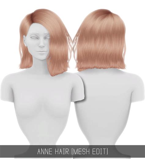Anne Hair Mesh Edit Simpliciaty