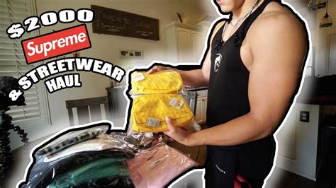 2000 Supreme And Streetwear Clothing Haul Hypebeast Unboxing Youtube