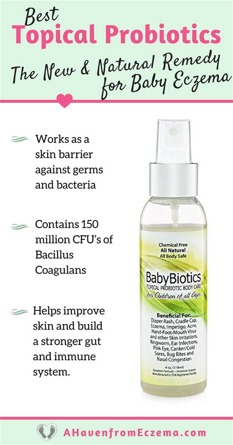 All Natural Topical Probiotic Spray For Eczema Cradle Cap Diaper Rash