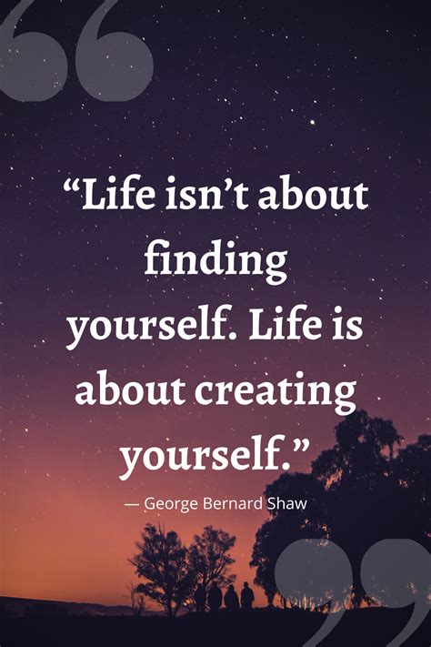 Life Isnt About Finding Yourself Life Is About Creating Yourself