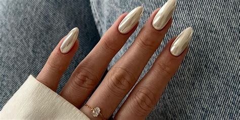 Vanilla Chrome Nails Are It For Spring 2023 Hypebae