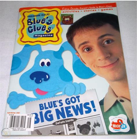 Blues S Clues Magazine Premiere Issue Steve Nickelodeon Nick Jr The