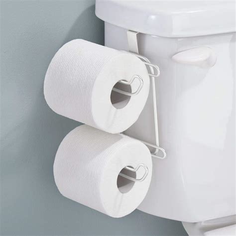 White Loo Roll Holder Mdesign Two Tier Toilet Paper Holder Metal Wall