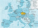 Prague location on world map - Prague location in world map (Bohemia ...