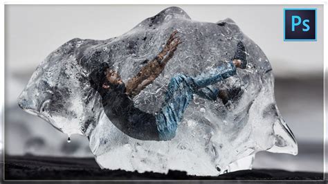 Photoshop Tutorial How To Put A Person In Frozen Ice Photo Edit
