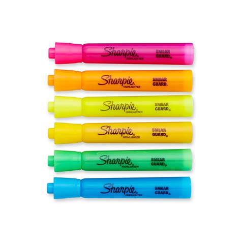 12 Count Tank Highlighters Chisel Tip Assorted Colors For School Office
