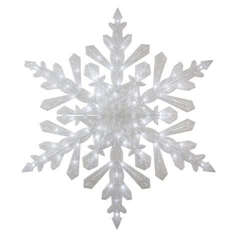 47 Led Lighted Twinkling Cool White Snowflake Christmas Outdoor