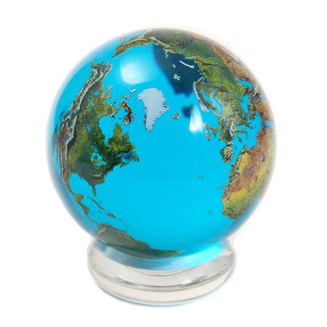 Crystal Blue Sphere Natural Earth Marble House Of Marbles
